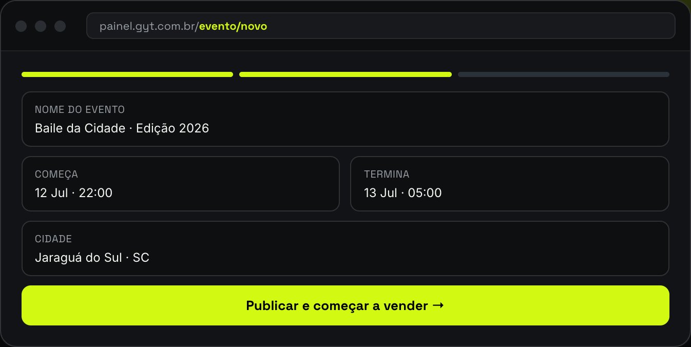 Montar um evento em 3 passos