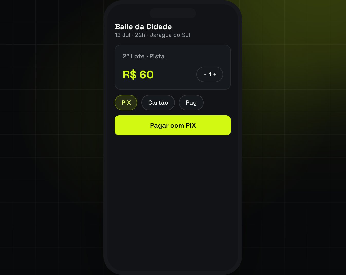 Checkout — comprar em segundos (PIX, cartão, Apple/Google Pay)